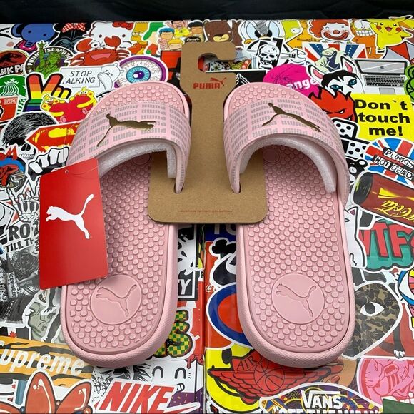 Puma Cool Cat Echo Logo Women’s Slides - Picture 9 of 9